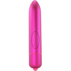Ярко-розовый вибратор RO-160 - 16 см.